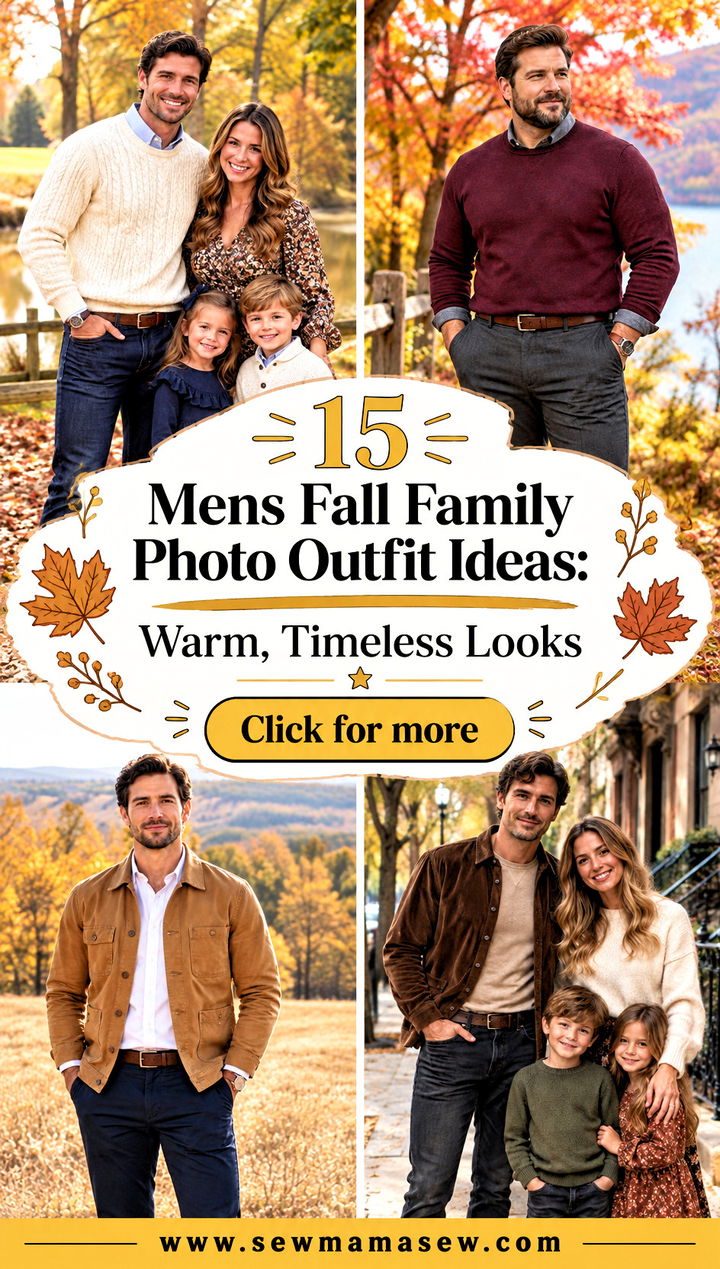 15 Mens Fall Family Photo Outfit Ideas Warm Timeless Looks - 15 Mens Fall Family Photo Outfit Ideas: Warm, Timeless Looks