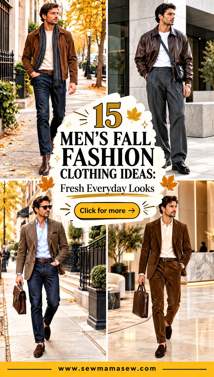 15 Mens Fall Fashion Clothing Ideas Fresh Everyday Looks - 15 Men's Fall Fashion Clothing Ideas: Fresh Everyday Looks