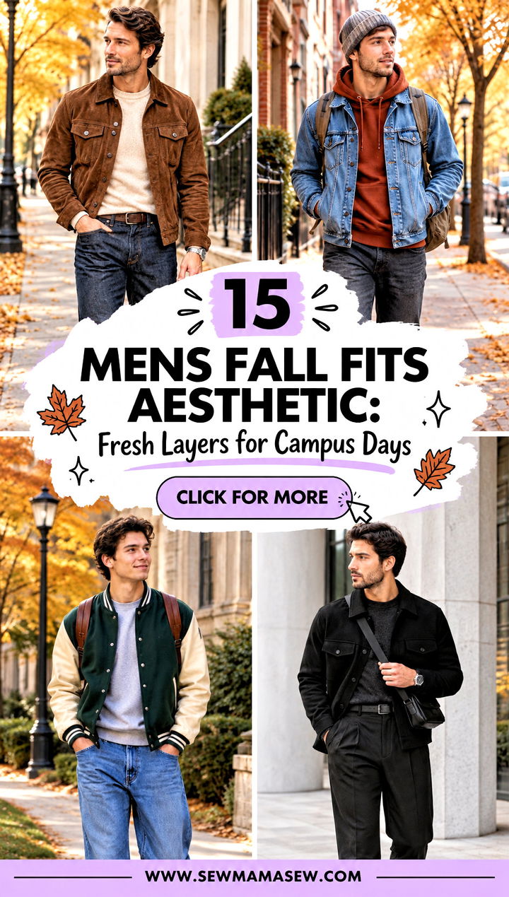 15 Mens Fall Fits Aesthetic Fresh Layers for Campus Days - 15 Mens Fall Fits Aesthetic: Fresh Layers for Campus Days