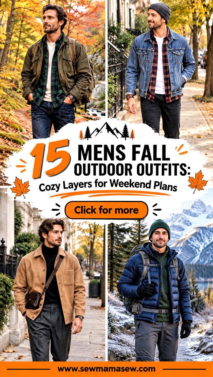 15 Mens Fall Outdoor Outfits Cozy Layers for Weekend Plans - 15 Mens Fall Outdoor Outfits: Cozy Layers for Weekend Plans