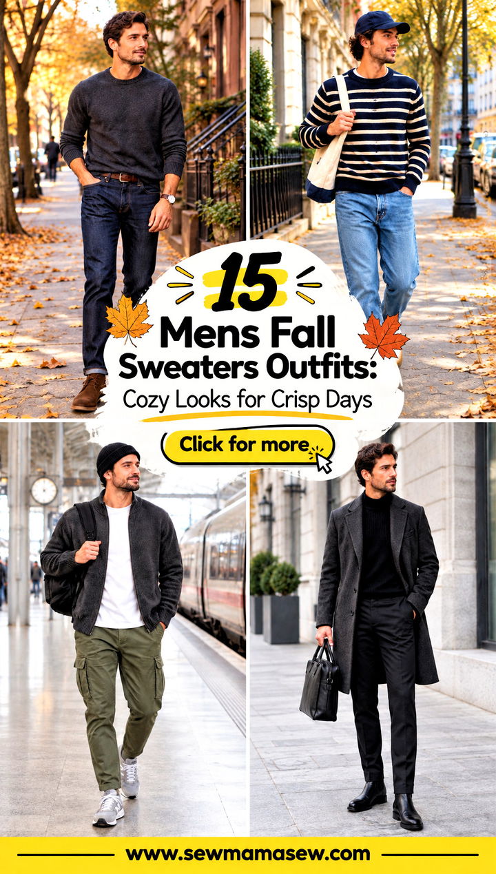 15 Mens Fall Sweaters Outfits Cozy Looks for Crisp Days - 15 Mens Fall Sweaters Outfits: Cozy Looks for Crisp Days