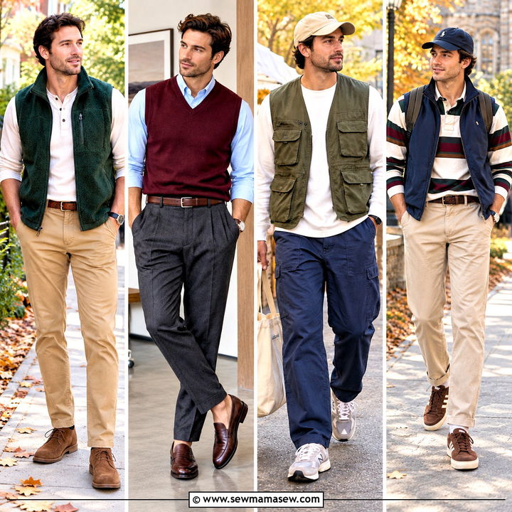 15 Mens Fall Vest Outfit Ideas: Cozy Layers for Weekends
