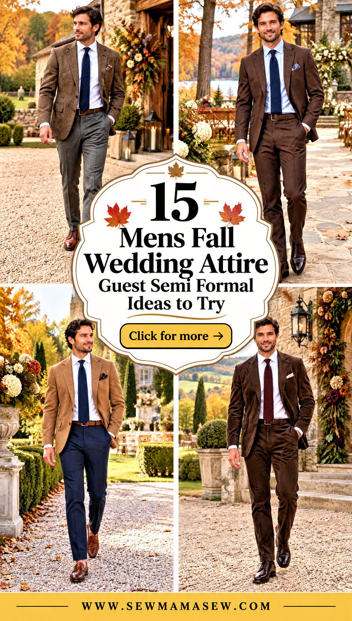 15 Mens Fall Wedding Attire Guest Semi Formal Ideas to Try - 15 Mens Fall Wedding Attire Guest Semi Formal Ideas to Try