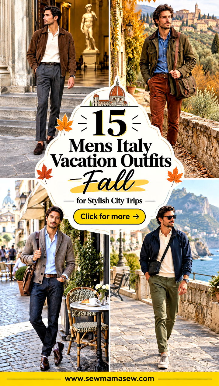 15 Mens Italy Vacation Outfits Fall for Stylish City Trips - 15 Mens Italy Vacation Outfits Fall for Stylish City Trips