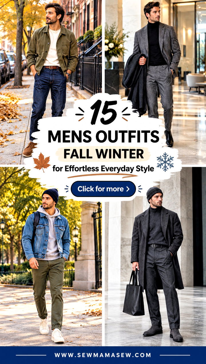 15 Mens Outfits Fall Winter for Effortless Everyday Style - 15 Mens Outfits Fall Winter for Effortless Everyday Style