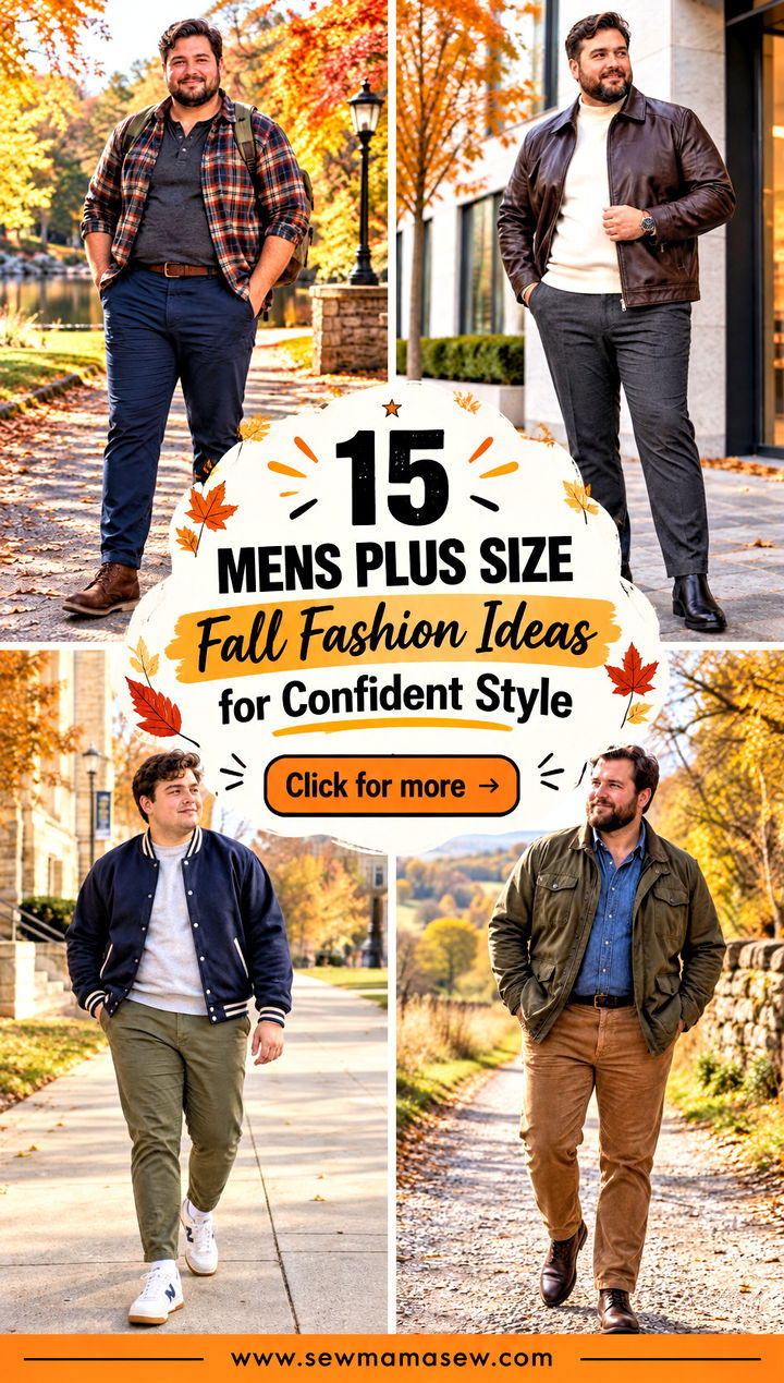 15 Mens Plus Size Fall Fashion Ideas for Confident Style - 15 Mens Plus Size Fall Fashion Ideas for Confident Style