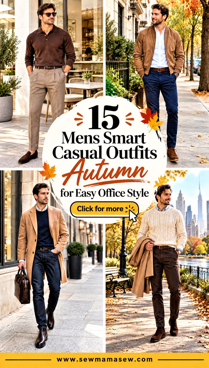 15 Mens Smart Casual Outfits Autumn for Easy Office Style - 15 Mens Smart Casual Outfits Autumn for Easy Office Style