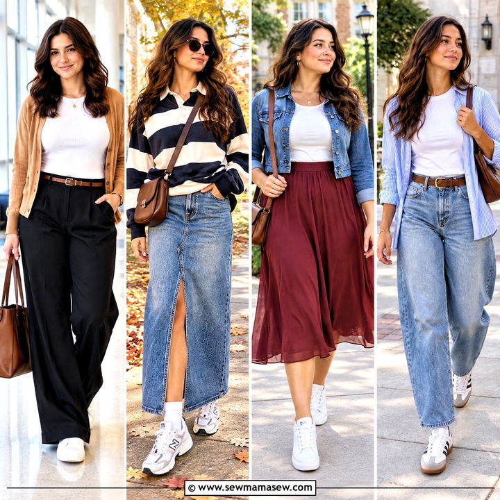 15 Mid Size Back to School Outfits for Confident Campus Days