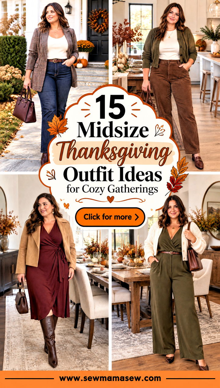 15 Midsize Thanksgiving Outfit Ideas for Cozy Gatherings - 15 Midsize Thanksgiving Outfit Ideas for Cozy Gatherings