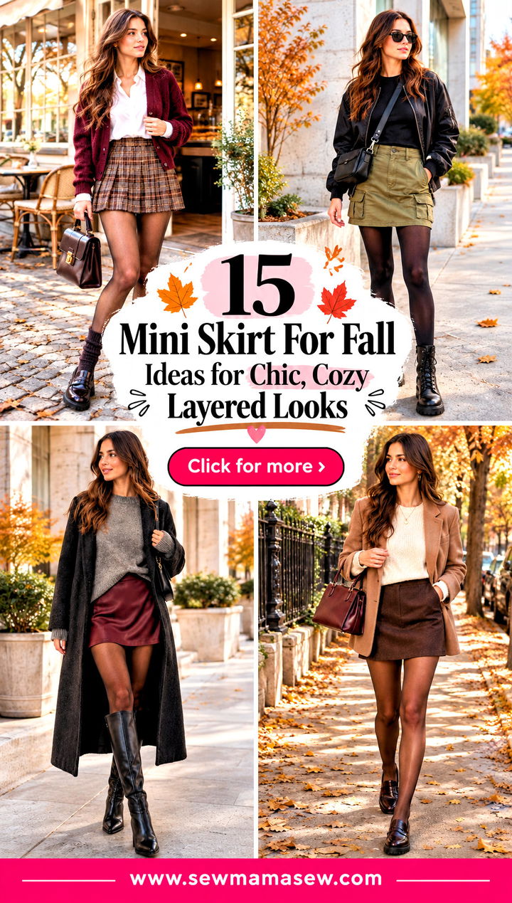 15 Mini Skirt For Fall Ideas for Chic Cozy Layered Looks - 15 Mini Skirt For Fall Ideas for Chic, Cozy Layered Looks