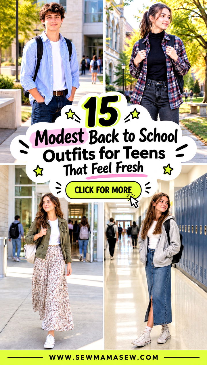 15 Modest Back to School Outfits for Teens That Feel Fresh - 15 Modest Back to School Outfits for Teens That Feel Fresh