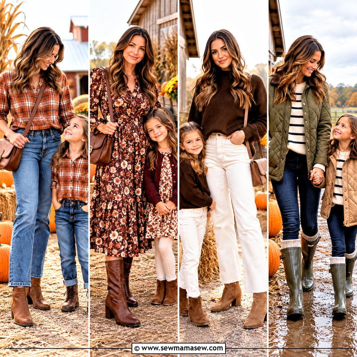 15 Mom And Daughter Pumpkin Patch Outfits for Sweet Photos
