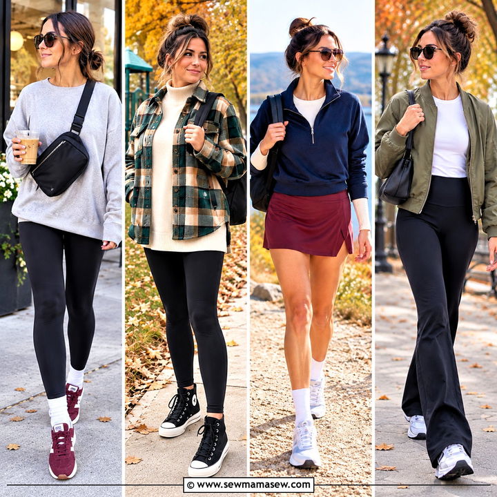 15 Mom Athleisure Style Fall Ideas for Chic School Runs