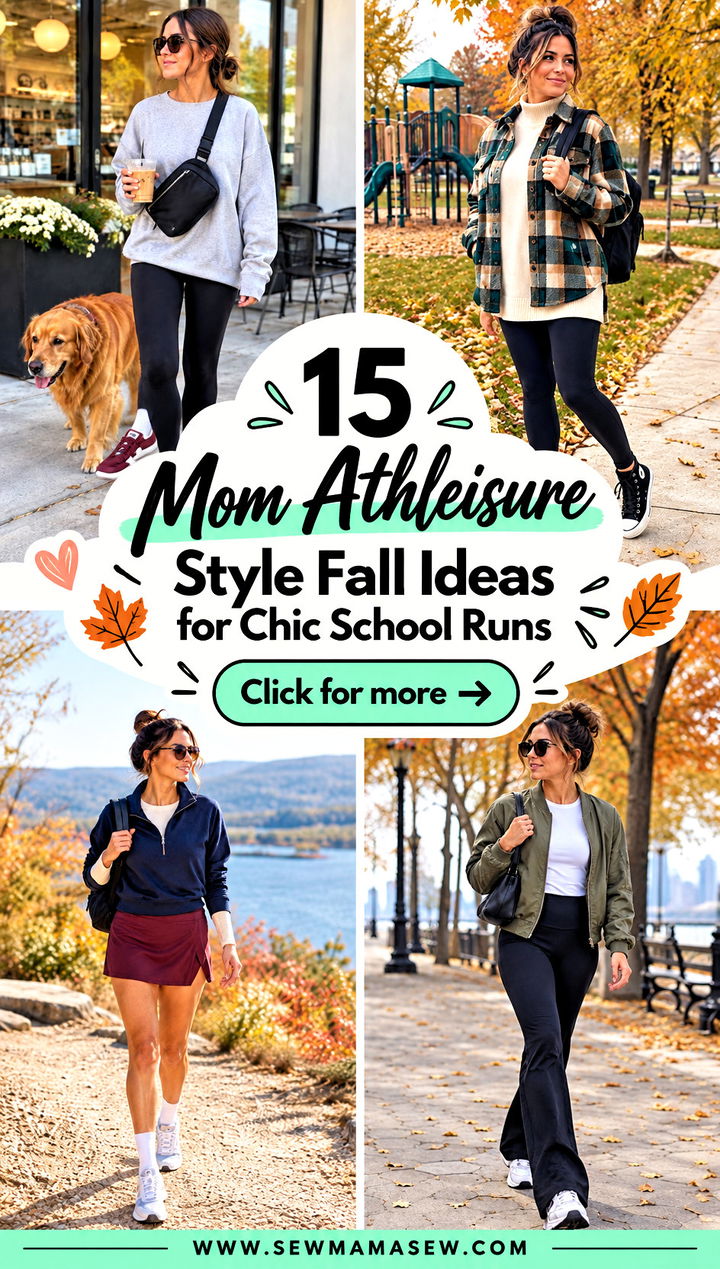 15 Mom Athleisure Style Fall Ideas for Chic School Runs - 15 Mom Athleisure Style Fall Ideas for Chic School Runs