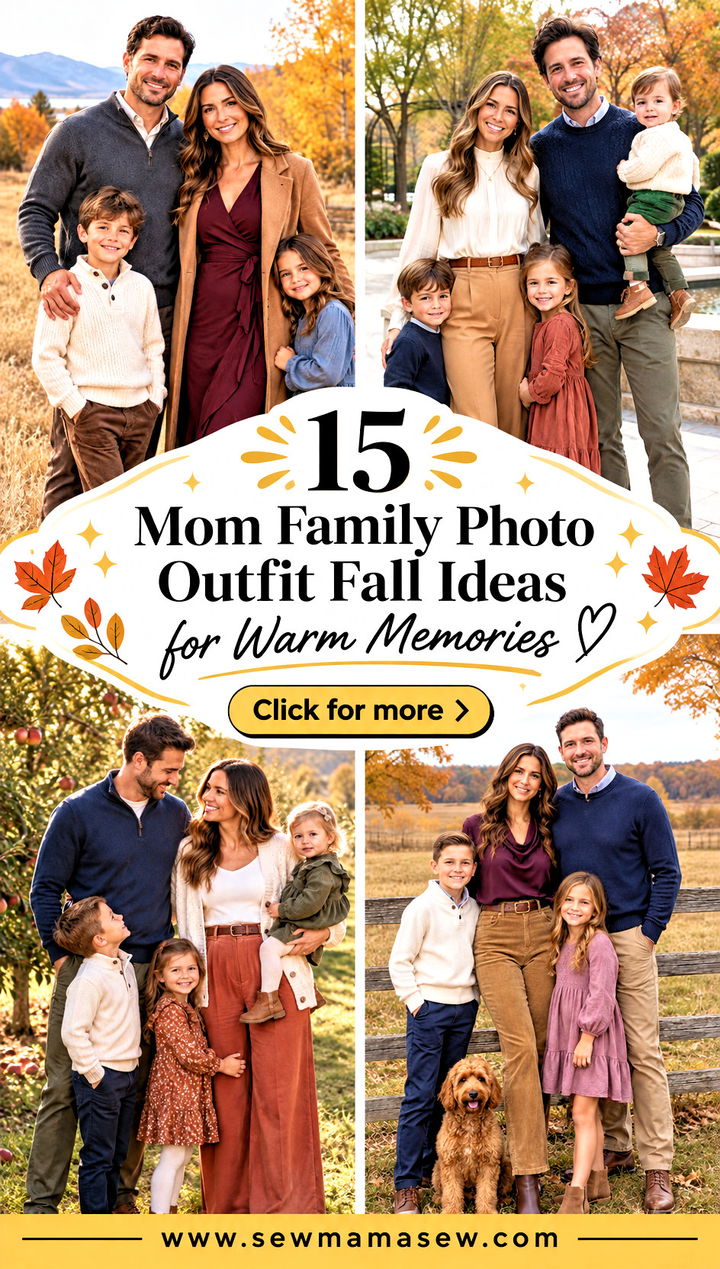 15 Mom Family Photo Outfit Fall Ideas for Warm Memories - 15 Mom Family Photo Outfit Fall Ideas for Warm Memories