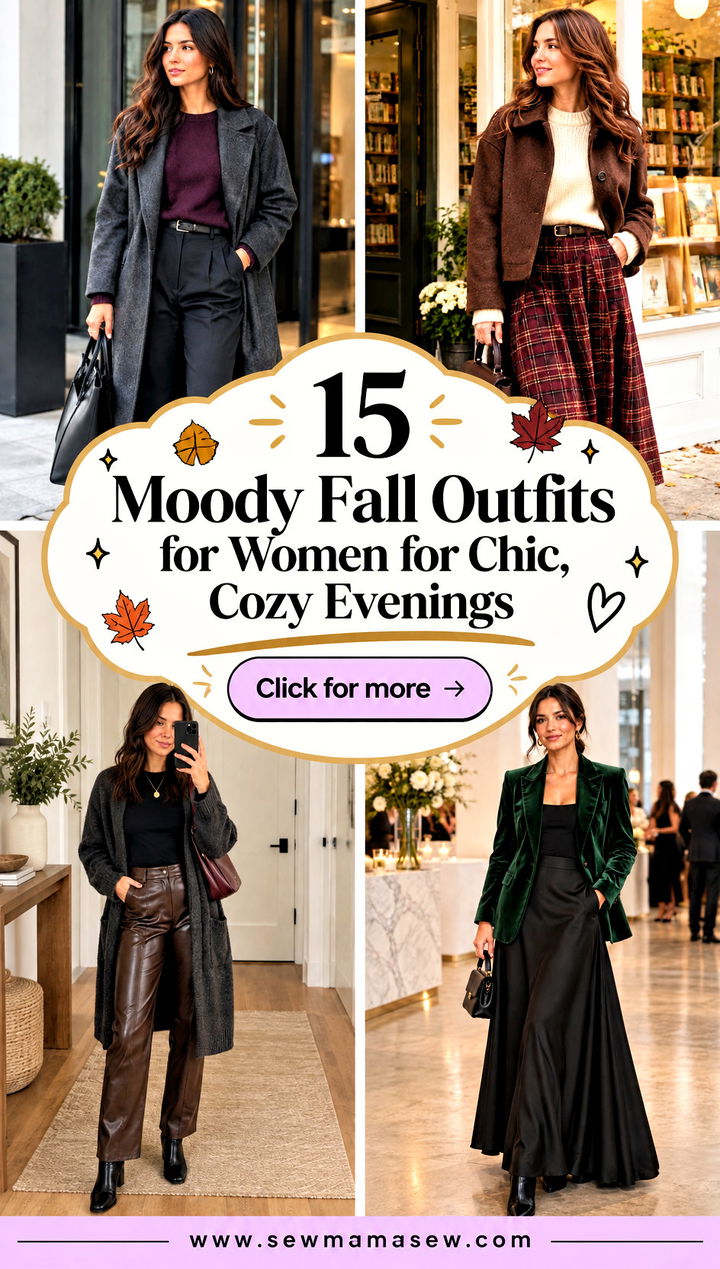 15 Moody Fall Outfits for Women for Chic Cozy Evenings - 15 Moody Fall Outfits for Women for Chic, Cozy Evenings