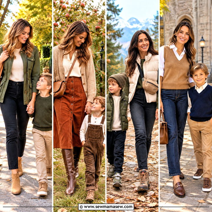 15 Mother Son Fall Outfits for Sweet Family Photo Moments