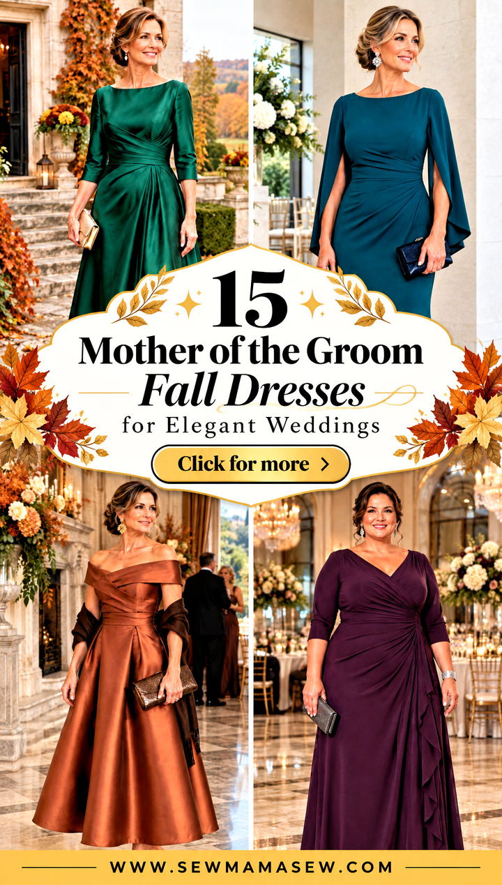 15 Mother of the Groom Fall Dresses for Elegant Weddings - 15 Mother of the Groom Fall Dresses for Elegant Weddings