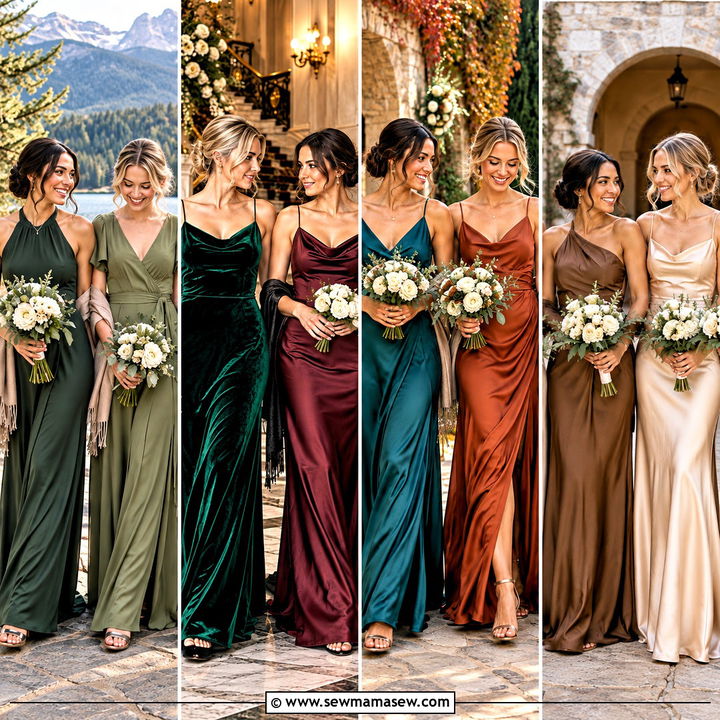15 Multiple Color Bridesmaid Dresses Fall Dreamy Palettes