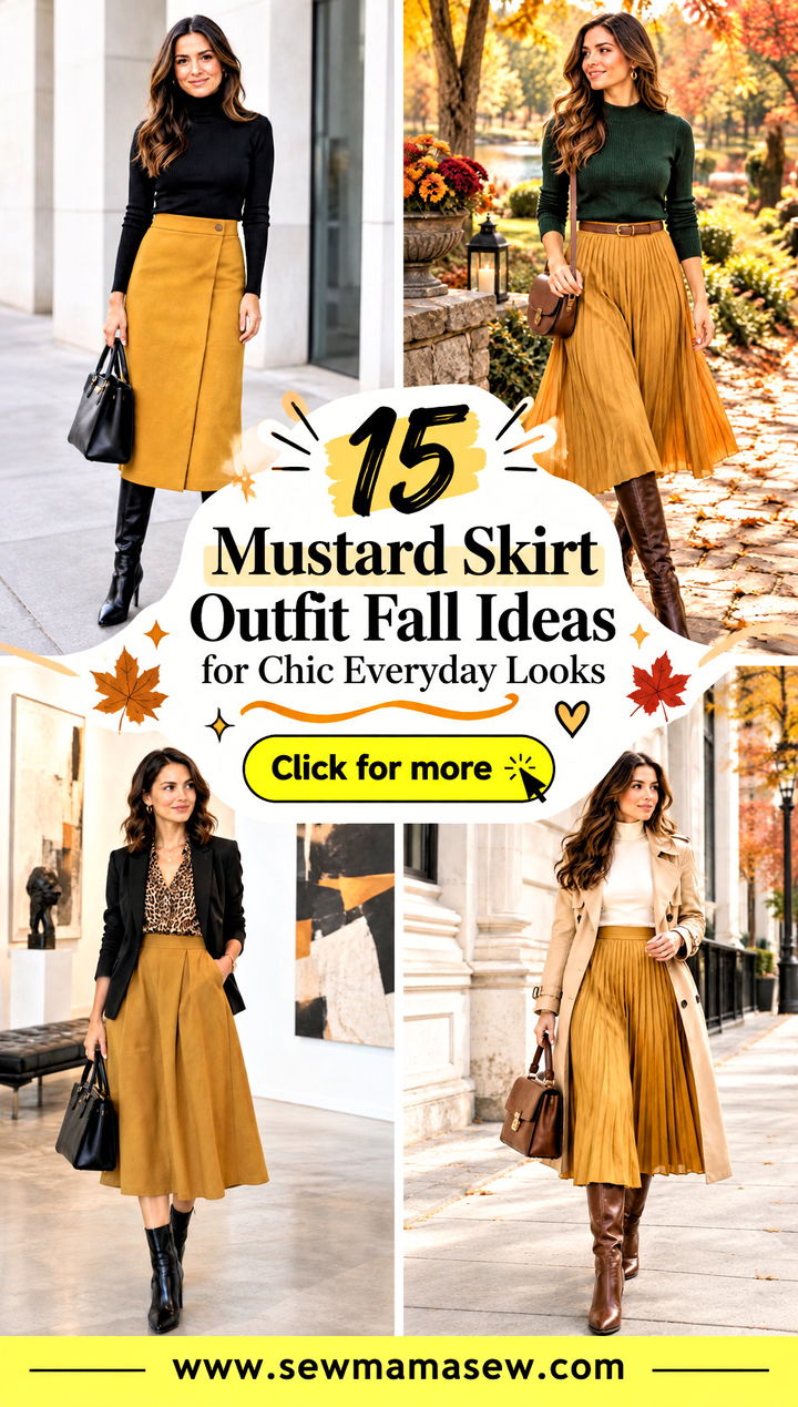 15 Mustard Skirt Outfit Fall Ideas for Chic Everyday Looks - 15 Mustard Skirt Outfit Fall Ideas for Chic Everyday Looks