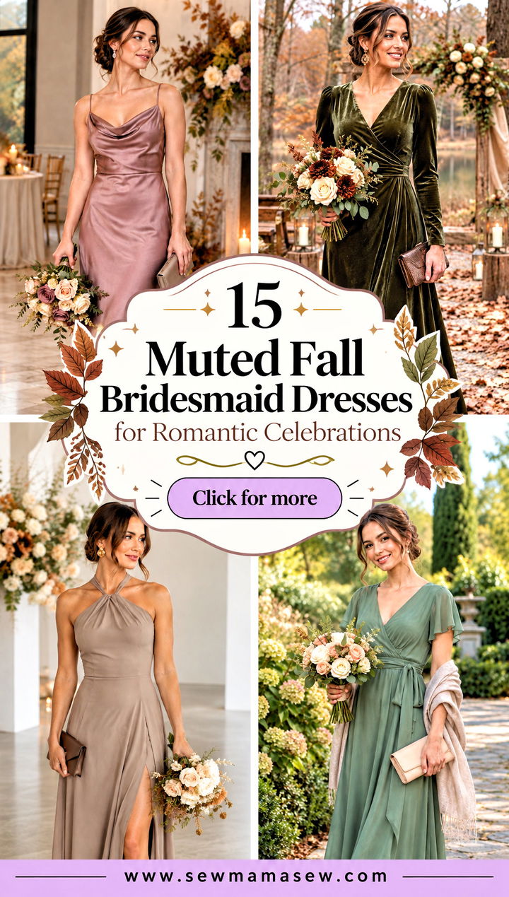 15 Muted Fall Bridesmaid Dresses for Romantic Celebrations - 15 Muted Fall Bridesmaid Dresses for Romantic Celebrations