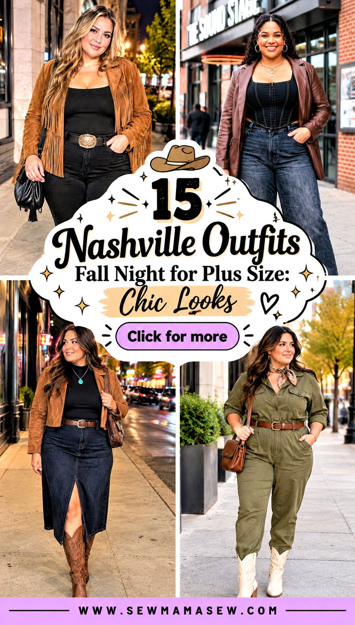 15 Nashville Outfits Fall Night for Plus Size Chic Looks - 15 Nashville Outfits Fall Night for Plus Size: Chic Looks