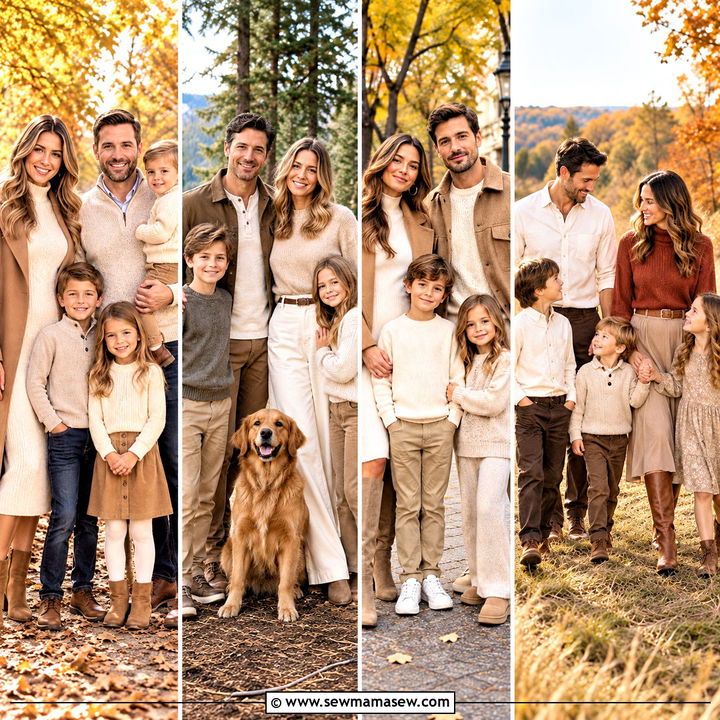 15 Neutral Fall Outfits For Family Pictures to Look Your Best