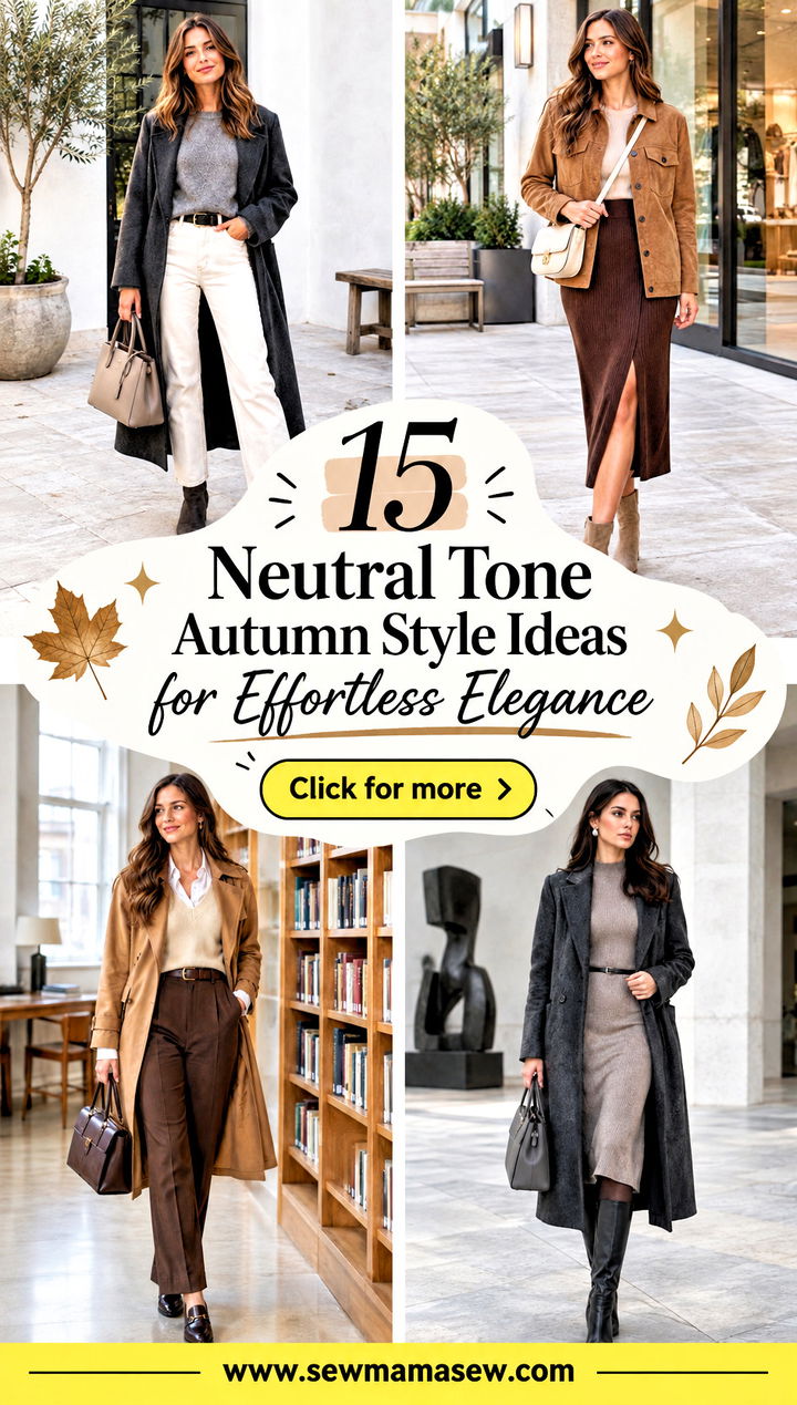 15 Neutral Tone Autumn Style Ideas for Effortless Elegance - 15 Neutral Tone Autumn Style Ideas for Effortless Elegance