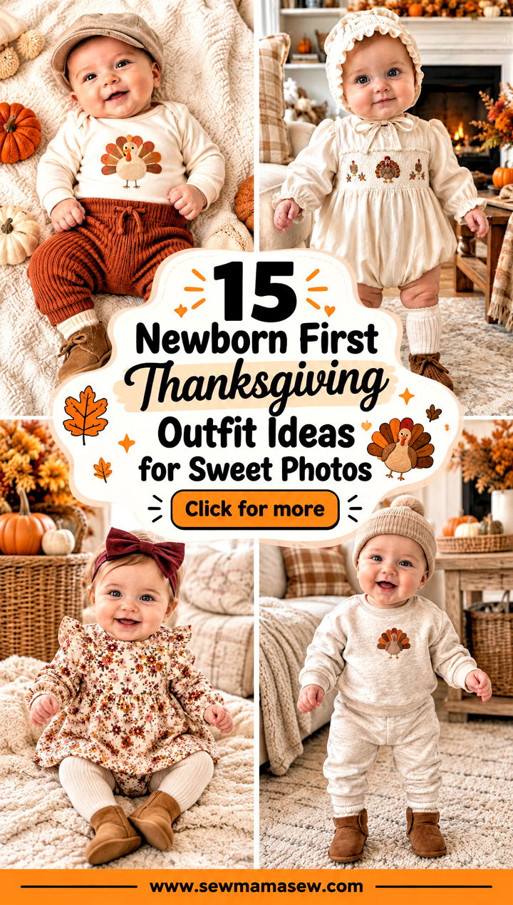 15 Newborn First Thanksgiving Outfit Ideas for Sweet Photos - 15 Newborn First Thanksgiving Outfit Ideas for Sweet Photos