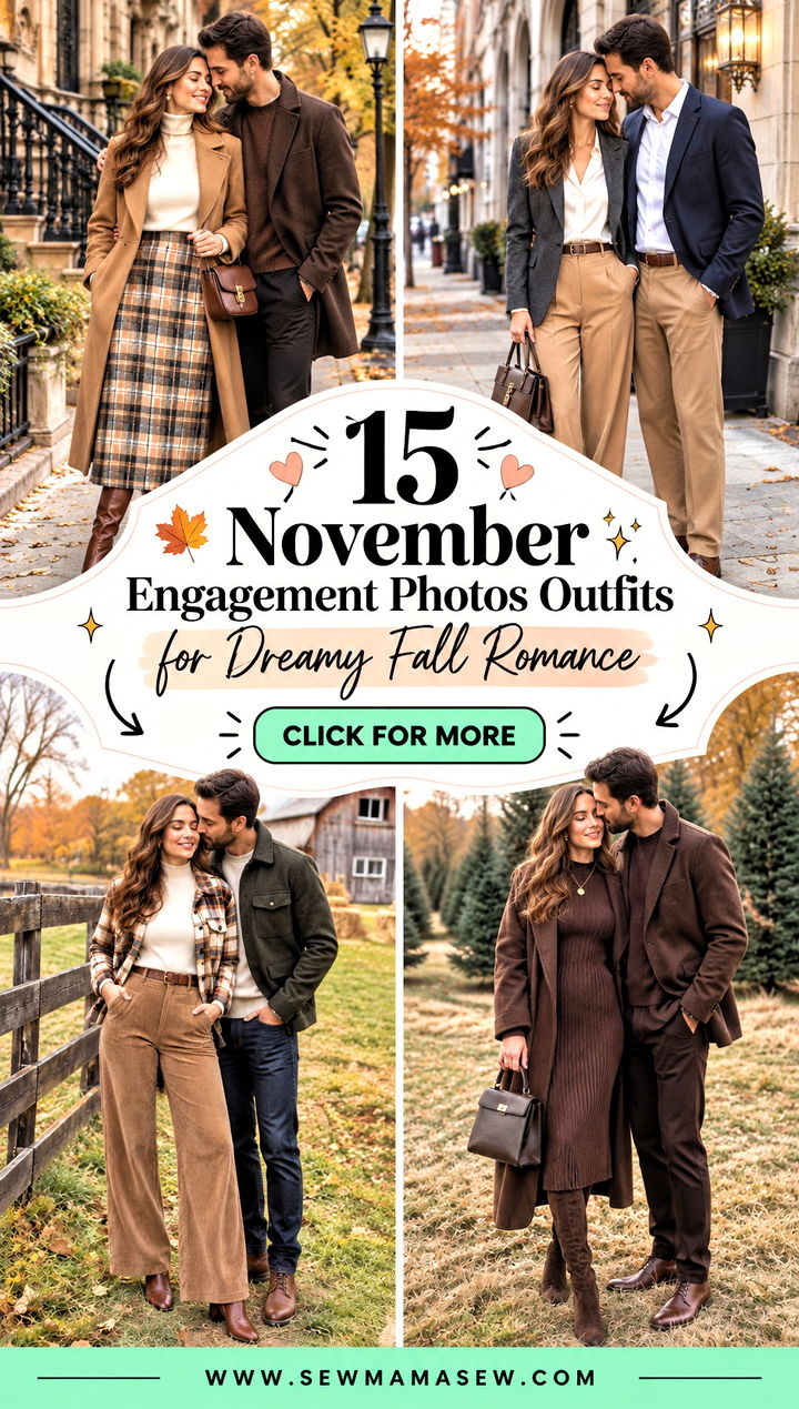 15 November Engagement Photos Outfits for Dreamy Fall Romance - 15 November Engagement Photos Outfits for Dreamy Fall Romance