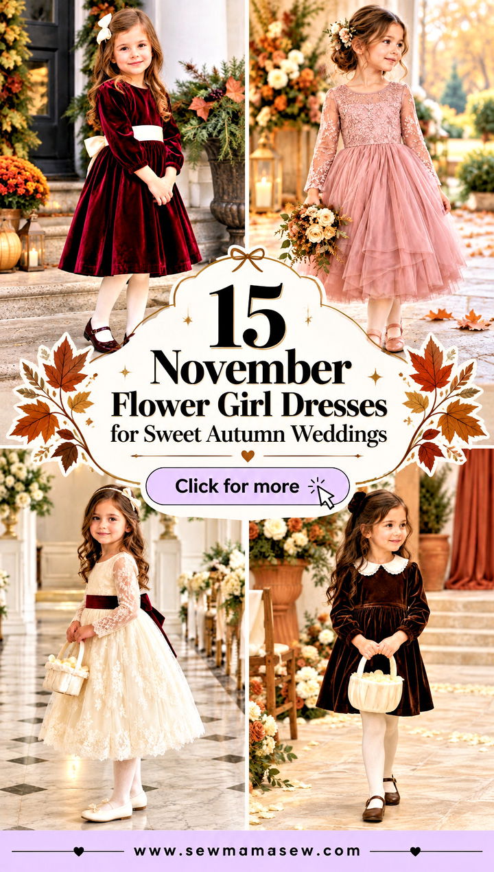 15 November Flower Girl Dresses for Sweet Autumn Weddings - 15 November Flower Girl Dresses for Sweet Autumn Weddings