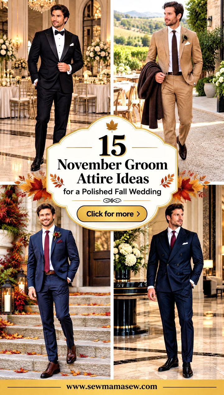 15 November Groom Attire Ideas for a Polished Fall Wedding - 15 November Groom Attire Ideas for a Polished Fall Wedding