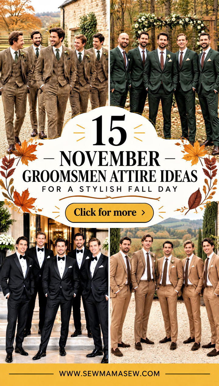 15 November Groomsmen Attire Ideas for a Stylish Fall Day - 15 November Groomsmen Attire Ideas for a Stylish Fall Day