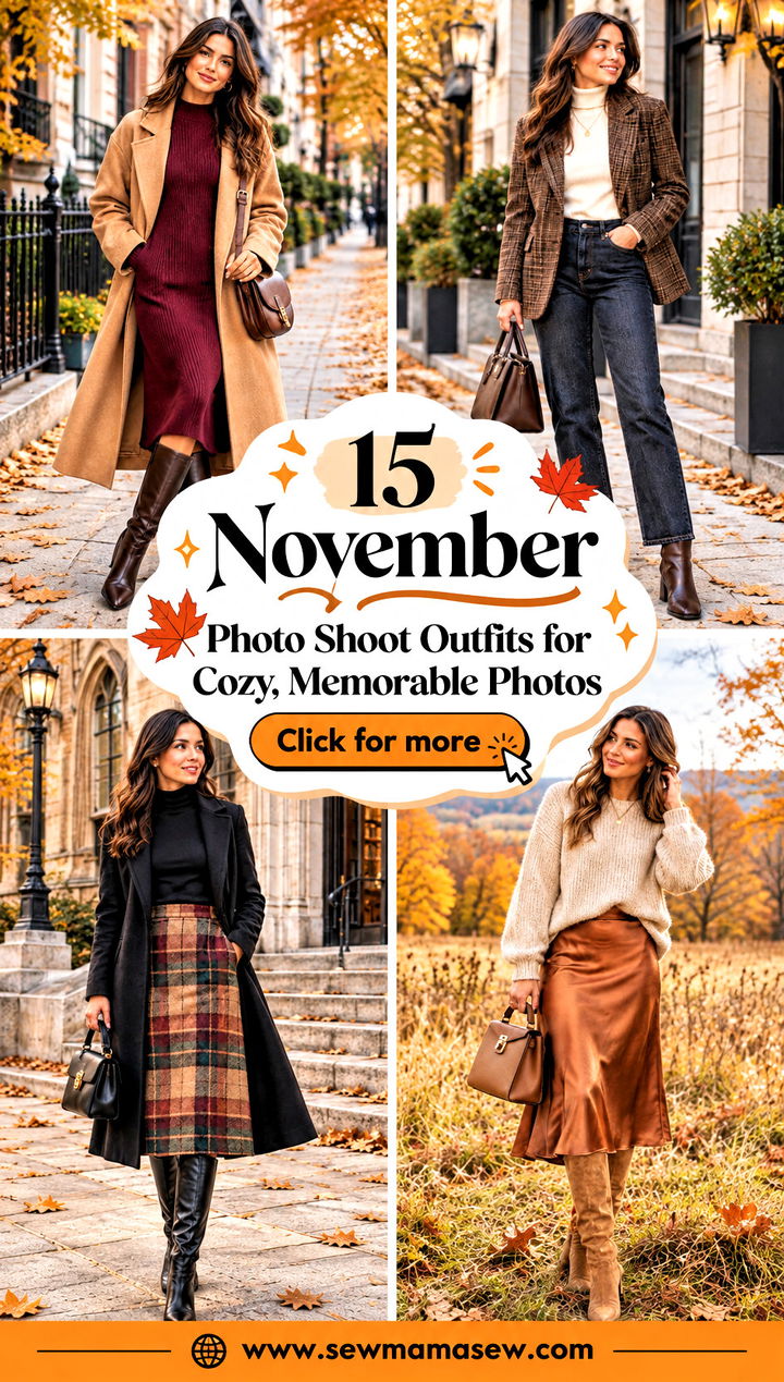 15 November Photo Shoot Outfits for Cozy Memorable Photos - 15 November Photo Shoot Outfits for Cozy, Memorable Photos