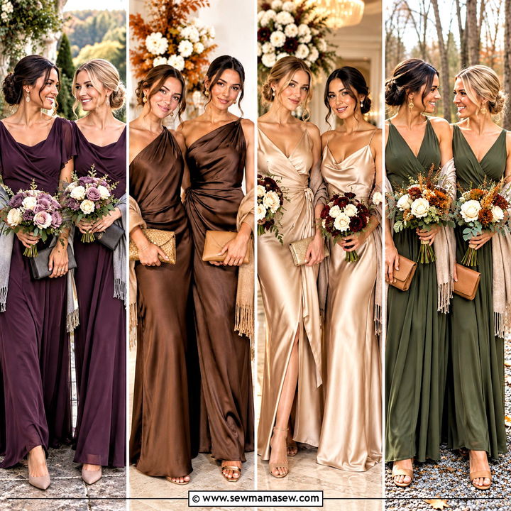 15 November Wedding Colors Bridesmaid Dress Ideas to Adore