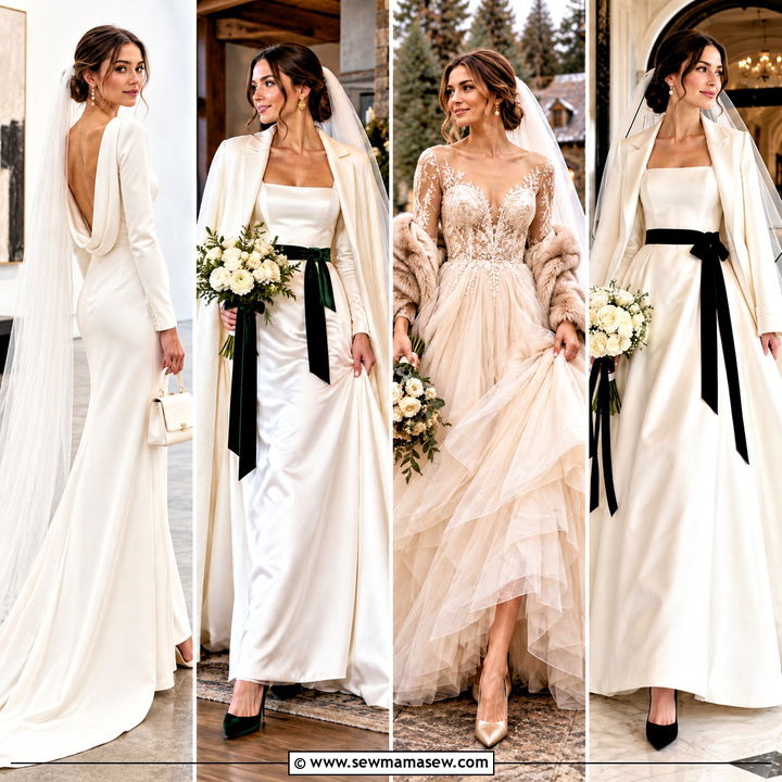 15 November Wedding Dress Brides Ideas for Romantic Fall Style