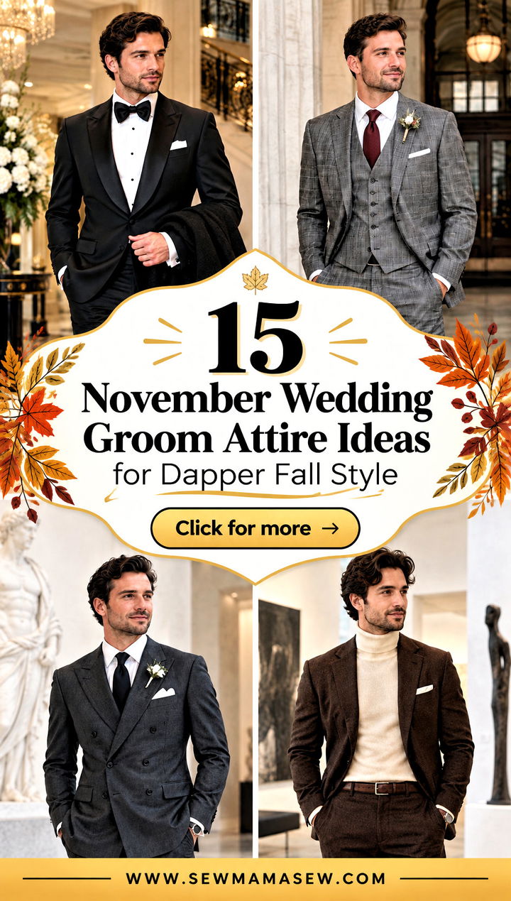 15 November Wedding Groom Attire Ideas for Dapper Fall Style - 15 November Wedding Groom Attire Ideas for Dapper Fall Style