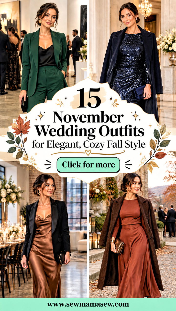15 November Wedding Outfits for Elegant Cozy Fall Style - 15 November Wedding Outfits for Elegant, Cozy Fall Style