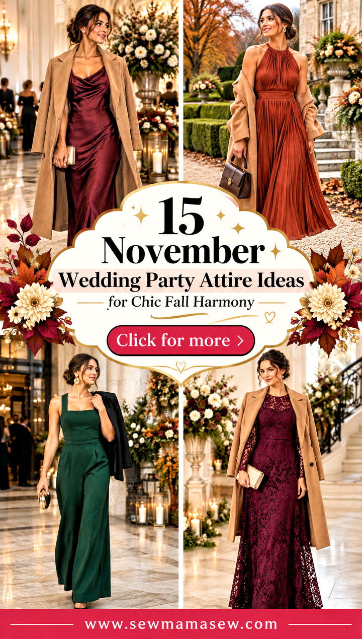 15 November Wedding Party Attire Ideas for Chic Fall Harmony - 15 November Wedding Party Attire Ideas for Chic Fall Harmony