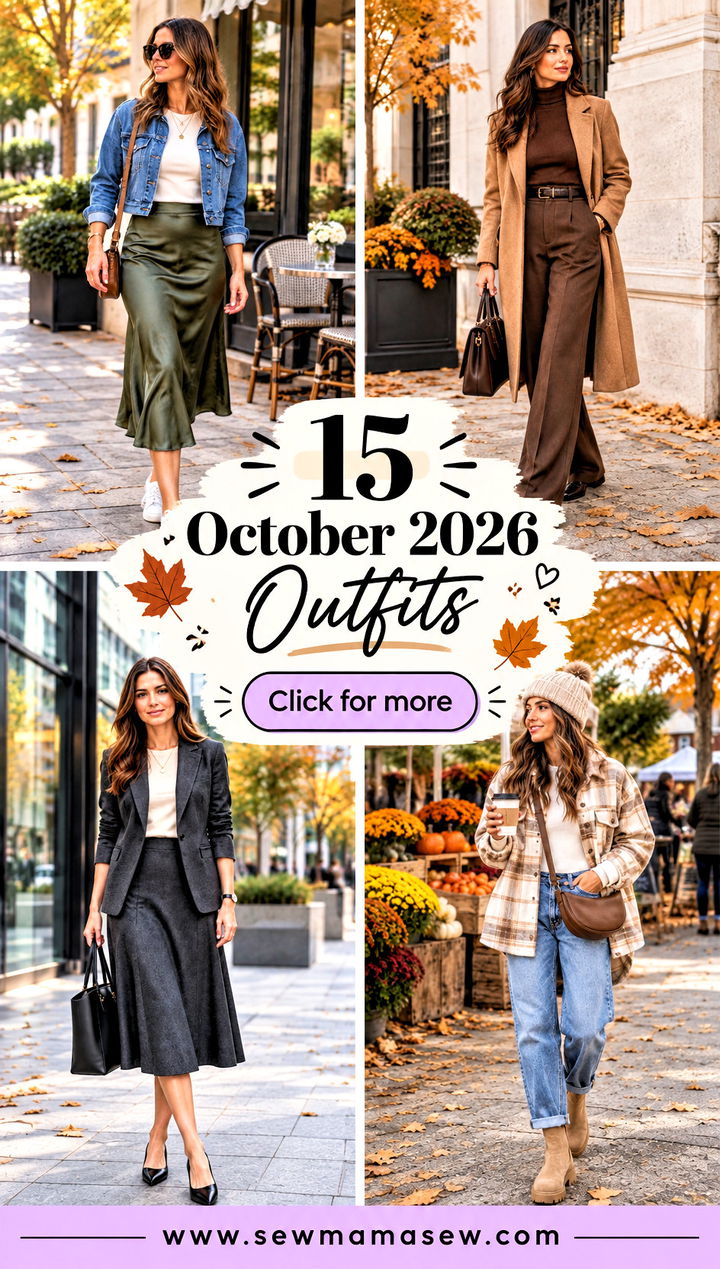 15 October 2026 Outfits for Cozy Days and Polished Evenings - 15 October 2026 Outfits for Cozy Days and Polished Evenings