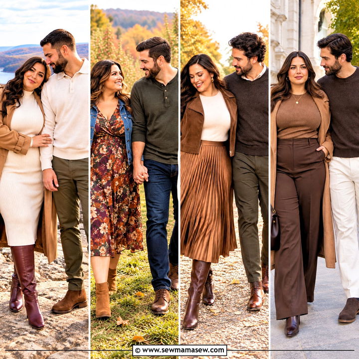 15 October Engagement Pictures Outfit Ideas for Plus Size: Cozy