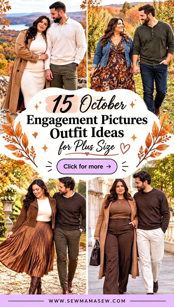 15 October Engagement Pictures Outfit Ideas for Plus Size Cozy - 15 October Engagement Pictures Outfit Ideas for Plus Size: Cozy