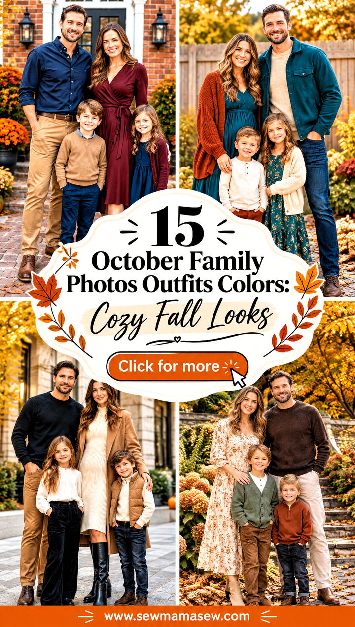 15 October Family Photos Outfits Colors Cozy Fall Looks - 15 October Family Photos Outfits Colors: Cozy Fall Looks
