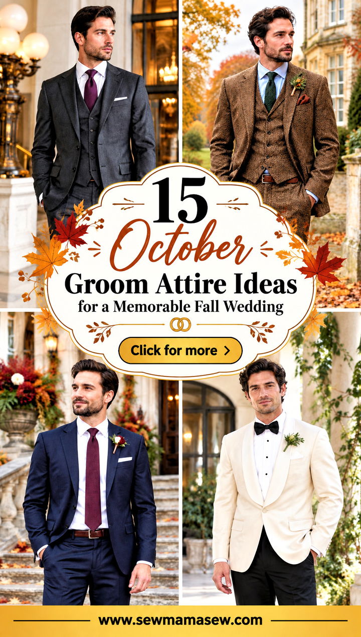 15 October Groom Attire Ideas for a Memorable Fall Wedding - 15 October Groom Attire Ideas for a Memorable Fall Wedding