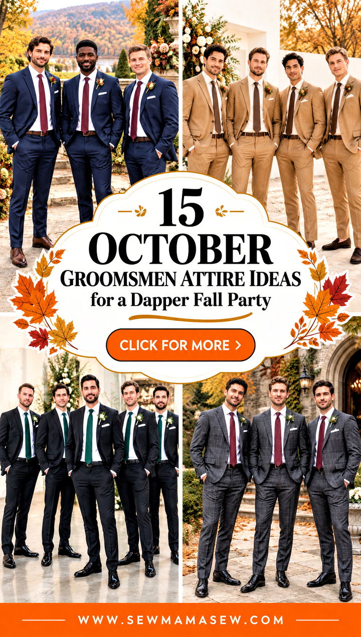 15 October Groomsmen Attire Ideas for a Dapper Fall Party - 15 October Groomsmen Attire Ideas for a Dapper Fall Party