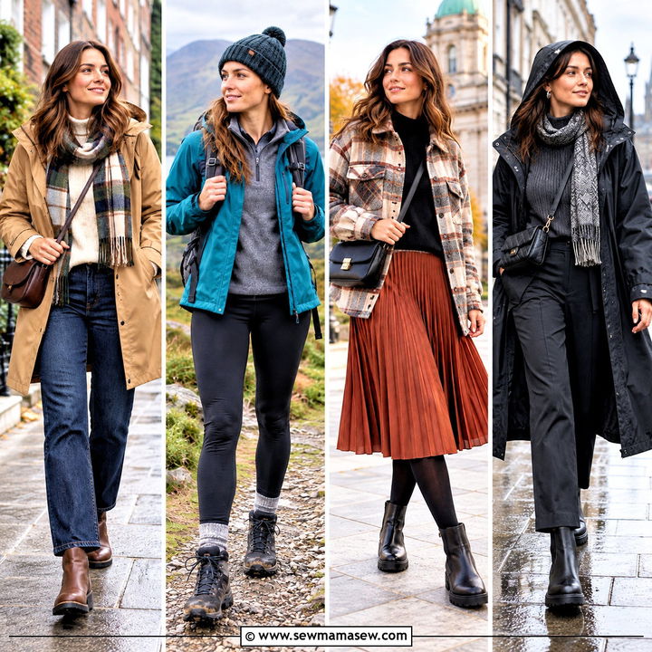 15 October Ireland Outfits for Cozy, Rain-Ready Adventures