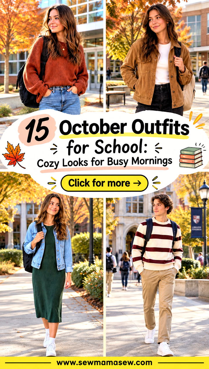 15 October Outfits for School Cozy Looks for Busy Mornings - 15 October Outfits for School: Cozy Looks for Busy Mornings