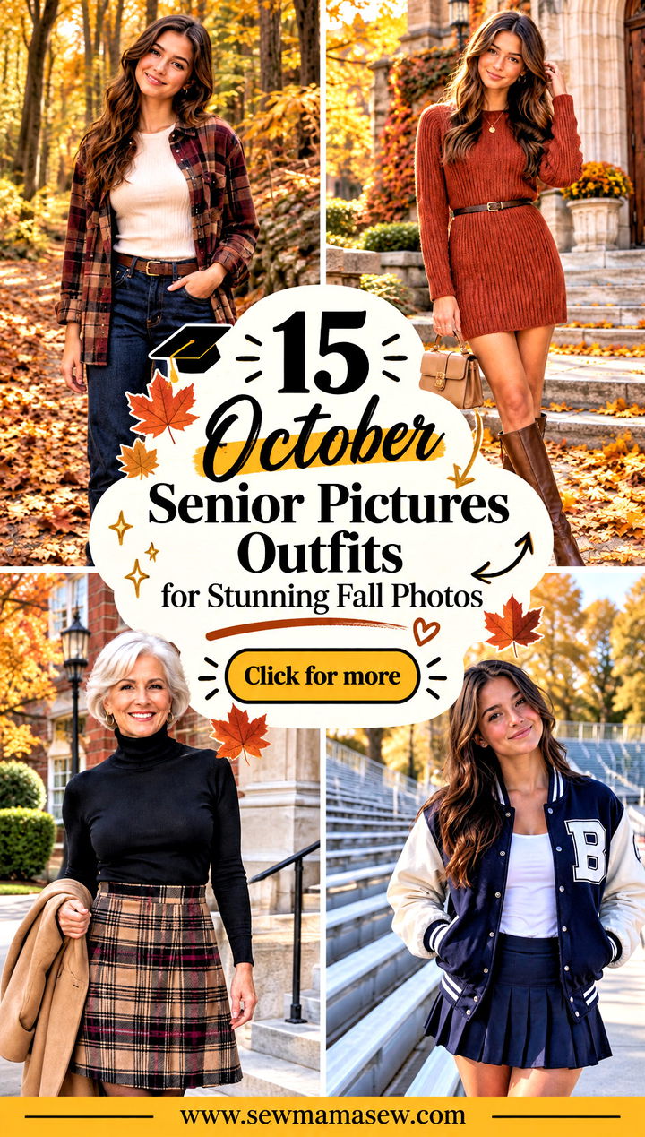 15 October Senior Pictures Outfits for Stunning Fall Photos - 15 October Senior Pictures Outfits for Stunning Fall Photos