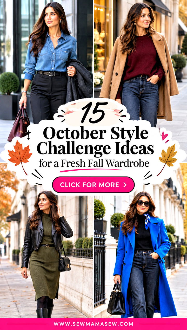 15 October Style Challenge Ideas for a Fresh Fall Wardrobe - 15 October Style Challenge Ideas for a Fresh Fall Wardrobe