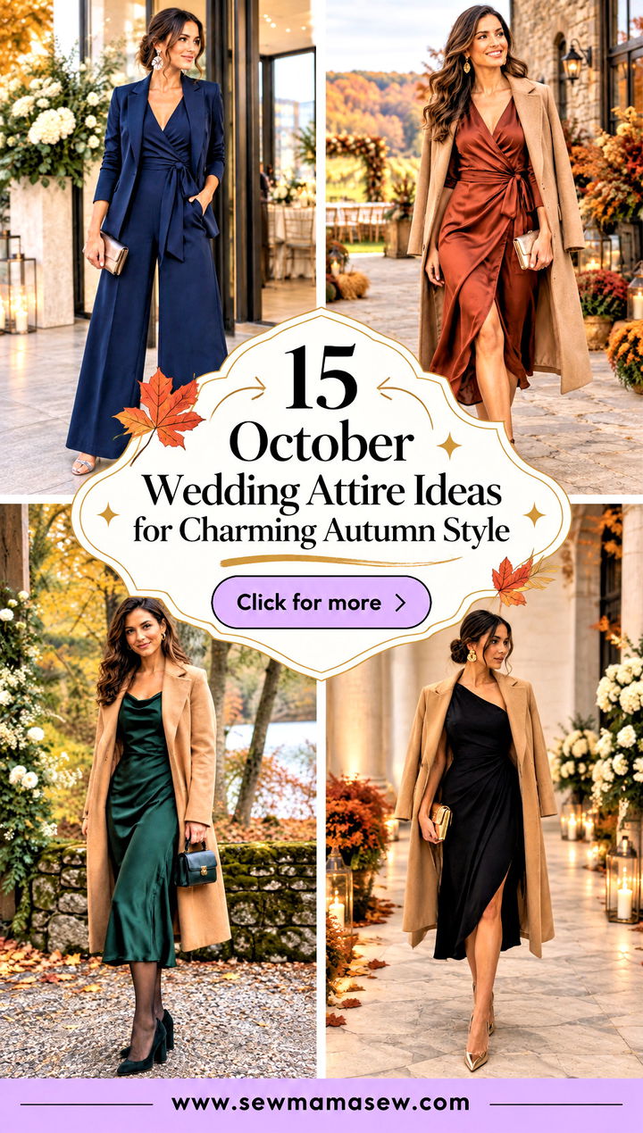 15 October Wedding Attire Ideas for Charming Autumn Style - 15 October Wedding Attire Ideas for Charming Autumn Style